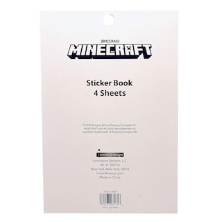 Foto 5 | Foto 5 | Libro De Pegatinas Para Cámara Infantil De Minecraft Con Más De 300 Pegatinas - Venta Internacional.