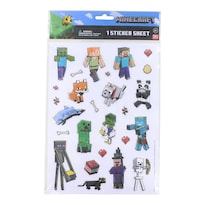 Hoja De Pegatinas 3d En Relieve De Minecraft Con 26 Pegatinas - Venta Internacional.