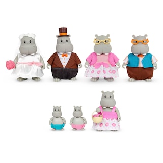 Foto 1 | Foto 1 | Set De Boda De La Familia Pitterpotemus Hippo De Toy Li'l Woodzeez - Venta Internacional.