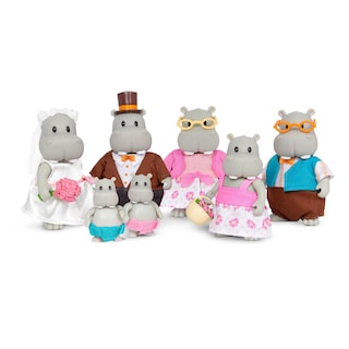 Foto 3 | Foto 3 | Set De Boda De La Familia Pitterpotemus Hippo De Toy Li'l Woodzeez - Venta Internacional.