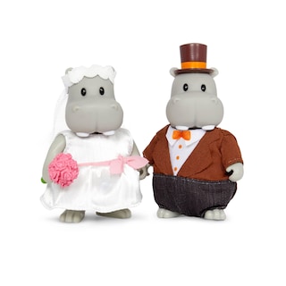 Foto 5 | Foto 5 | Set De Boda De La Familia Pitterpotemus Hippo De Toy Li'l Woodzeez - Venta Internacional.