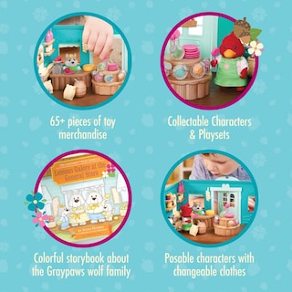 Foto 3 | Foto 3 | Set De Juego Dollhouse Li'l Woodzeez General Store 72 Piezas 3+ - Venta Internacional.