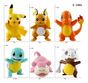 Foto 2 | Foto 2 | Figuras De Pokemon Coleccion Belug 6pz Colores