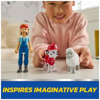 Foto 2 | Foto 2 | Pack De Figuras Paw Patrol Marshall & Farmer Al Con Oveja 3+ - Venta Internacional.