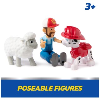 Foto 3 | Foto 3 | Pack De Figuras Paw Patrol Marshall & Farmer Al Con Oveja 3+ - Venta Internacional.