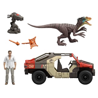 Foto 7 | Foto 7 | Vehículo Toy Mattel Jurassic World Rebirth Con Figuras - Venta Internacional.