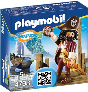 Foto 2 | Foto 2 | Figura De Acción Playmobil Hard To Find Shark Beard Super4 4798 - Venta Internacional.