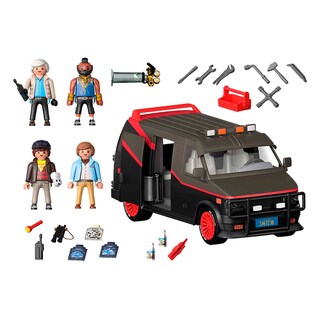 Foto 3 | Foto 3 | Furgoneta A-team De Juguete Playmobil Con Puerta Corredera Área De Carga Y Herramientas - Venta Internacional.