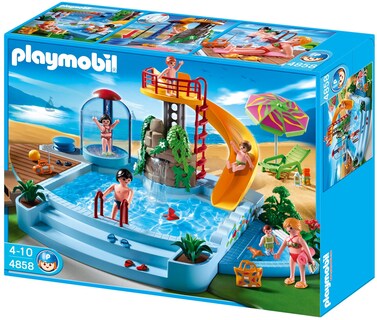 Foto 1 | Foto 1 | Set De Construcción Playmobil 4858 Piscina Con Tobogán - Venta Internacional.