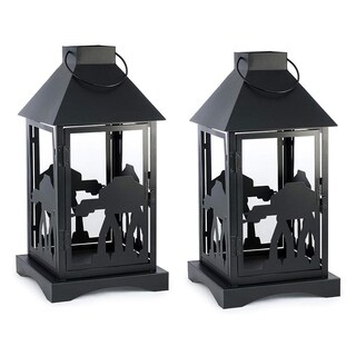 Foto 1 | Foto 1 | Farol Star Wars Con Estampado Imperial Negro At-at De 35 Cm Juego De 2 - Venta Internacional.