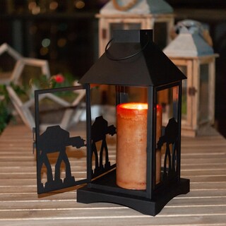 Foto 6 | Foto 6 | Farol Star Wars Con Estampado Imperial Negro At-at De 35 Cm Juego De 2 - Venta Internacional.