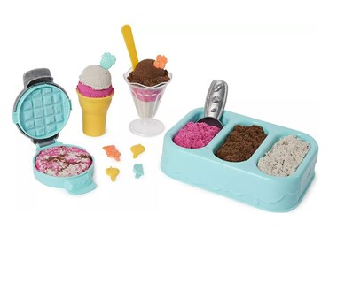 Foto 2 | Foto 2 | Arena Mágica Kinetic Sand Fabrica de Helados y Postres Spin Master
