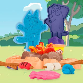 Foto 6 | Foto 6 | Set De Juego Play-doh Bluey Goes Para Acampar Con Herramientas Para Fogatas Durante Más De 3 Años - Venta Internacional.