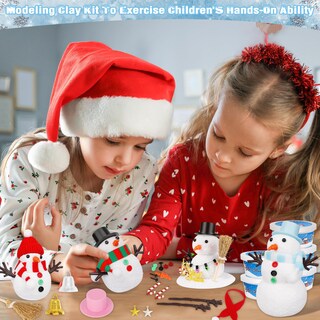 Foto 5 | Foto 5 | Kit para Construir Muñeco de Nieve Eoboh con 24 Unidades de Arcilla Blanca - Venta Internacional
