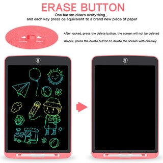 Foto 3 | Foto 3 | Venta Internacional - Tableta De Escritura Lcd Street Walk Para Niños De 12 Pulgadas, Rosa