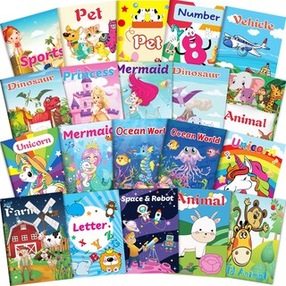 Foto 1 | Foto 1 | Venta Internacional - Libros Para Colorear Kalysky Para Niños, Paquete De 20 Con 240 Imágenes De 5,1 X 7