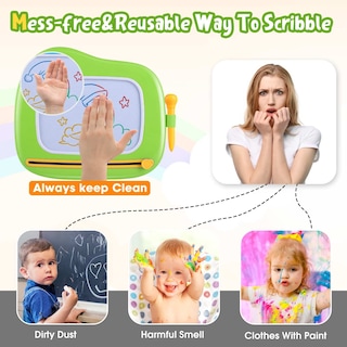 Foto 3 | Foto 3 | Bloc Magnético Para Dibujar Garabatos, Juguetes Para Niños Pequeños Smasiagon - Venta Internacional.