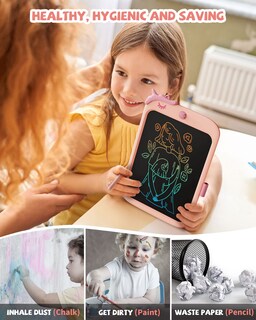 Foto 4 | Foto 4 | Tableta De Escritura Kikapabi Dinosaur De 10 Pulgadas Con Lápiz Capacitivo Rosa 3-9y - Venta Internacional.