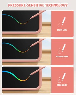 Foto 6 | Foto 6 | Tableta De Escritura Kikapabi Dinosaur De 10 Pulgadas Con Lápiz Capacitivo Rosa 3-9y - Venta Internacional.