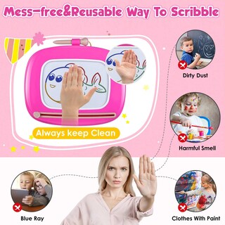 Foto 3 | Foto 3 | Tablero De Dibujo Magnético Smasiagon Toddler 1-3 Con Accesorios - Venta Internacional.