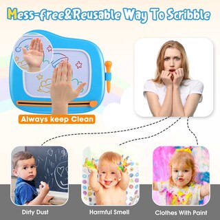 Foto 3 | Foto 3 | Tablero De Dibujo Magnético Smasiagon Para Niños De 1 A 2 Años, Azul - Venta Internacional.