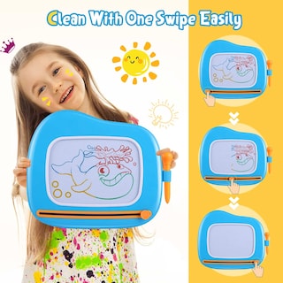 Foto 4 | Foto 4 | Tablero De Dibujo Magnético Smasiagon Para Niños De 1 A 2 Años, Azul - Venta Internacional.