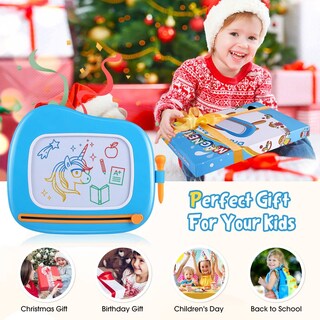 Foto 5 | Foto 5 | Tablero De Dibujo Magnético Smasiagon Para Niños De 1 A 2 Años, Azul - Venta Internacional.