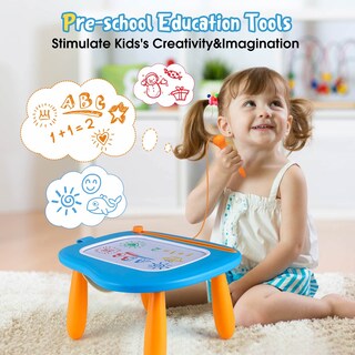 Foto 7 | Foto 7 | Tablero De Dibujo Magnético Smasiagon Para Niños De 1 A 2 Años, Azul - Venta Internacional.