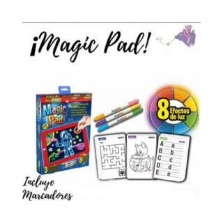 Foto 6 | Foto 6 | Tablero De Dibujo Mágico Con Luz Led Para Niños Con 6 Rotuladores - Venta Internacional.