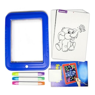 Foto 4 | Foto 4 | Pizarra Mágica Led Con 3 Rotuladores Y Moldes Para Niños - Venta Internacional.