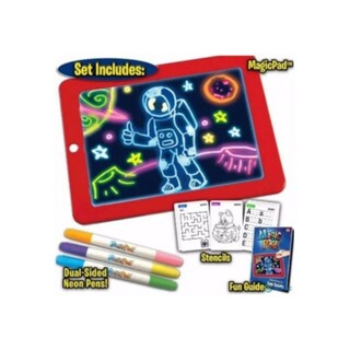 Foto 1 | Foto 1 | Bloc De Dibujo Magic Slate Magica Led Para Niños Con Bolígrafos De Neón - Venta Internacional.