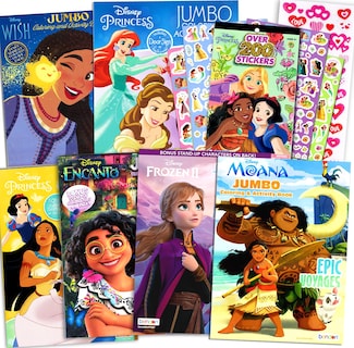 Foto 1 | Foto 1 | Set de actividades para colorear de princesas de Disney con pegatinas 3D y licencia oficial