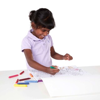 Foto 3 | Foto 3 | Bloc Para Colorear Melissa & Doug Jumbo, 50 Páginas, Caballos Para Niños - Venta Internacional.