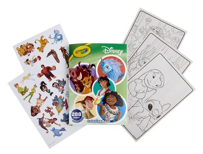 Foto 2 | Foto 2 | Libro Para Colorear Crayola Disney Animation Con Pegatina 288pg 3+ - Venta Internacional.