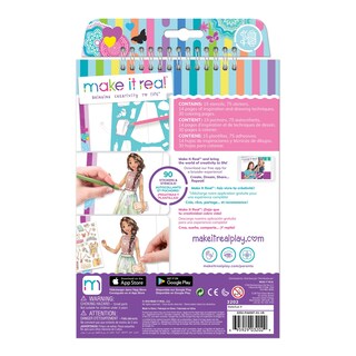 Foto 2 | Foto 2 | Kit De Cuaderno De Bocetos De Diseño De Moda Make It Real Blooming Girls 6+ - Venta Internacional.