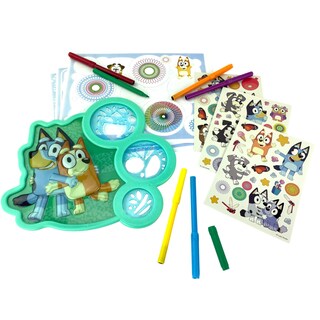 Foto 2 | Foto 2 | Kit De Dibujo Spirograph Cyclex Bluey Con Pegatinas Para Niños Mayores De 5 Años - Venta Internacional.