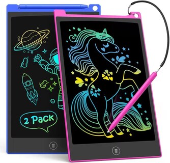 Foto 1 | Foto 1 | Tableta de Dibujo LCD Tecjoe 10 Pulgadas Colorido Doodle Paquete de 2 Unidades para Niños - Venta Internacional
