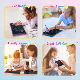 Foto 7 | Foto 7 | Tableta de Dibujo LCD Tecjoe 10 Pulgadas Colorido Doodle Paquete de 2 Unidades para Niños - Venta Internacional