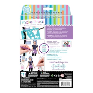 Foto 2 | Foto 2 | Cuaderno de Bocetos de Diseño de Moda Make It Real Pastel Pop- Venta Internacional