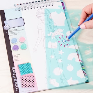 Foto 3 | Foto 3 | Cuaderno de Bocetos de Diseño de Moda Make It Real Pastel Pop- Venta Internacional