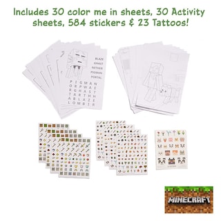 Foto 3 | Foto 3 | Set De Actividades Con Diseños Innovadores Para Niños De Minecraft Con Funda De Hojalata - Venta Internacional.