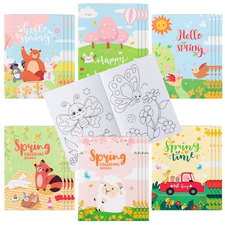 Foto 1 | Foto 1 | Libros Para Colorear Watinc Spring Para Niños, 24 Unidades Con 6 Fundas - Venta Internacional.