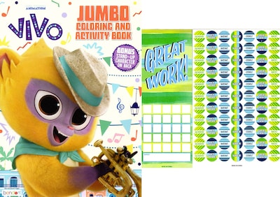 Foto 1 | Foto 1 | Libros Para Colorear Y Actividades Vivo Jumbo Con Pegatinas De Premios - Venta Internacional.