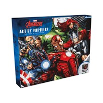 Kit De Pintura Por Números Aquarius Marvel Avengers Assemble - Venta Internacional.