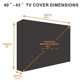 Foto 2 | Foto 2 | Funda De TV Kolife K Life 40-43 Pulgadas Impermeable Para Tv Al Aire Libre - Venta Internacional