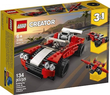 Foto 1 | Foto 1 | Juguete de Construcción Lego Creator Coche Deportivo 3 en 1 31100 con 134 Piezas - Venta Internacional