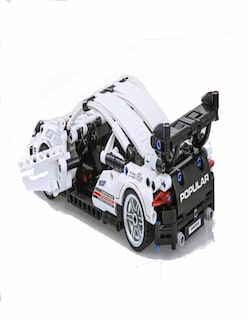 Foto 3 | Foto 3 | Juguetes Arte Manualidades Construccion Bloque Porsche Blanco + Termo De Regalo Güish