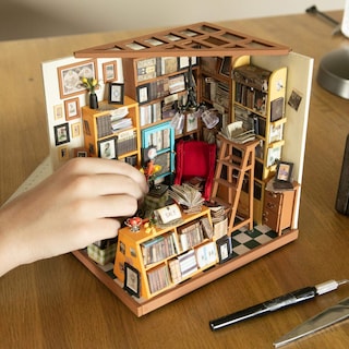 Foto 3 | Foto 3 | Kit De Maquetas Fat Brain Toys Diy En Miniatura Harper's Library - Venta Internacional.