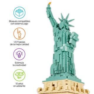 Foto 2 | Foto 2 | Bloques De Construcción Compatibles Con Lego Estatua De La Libertad, Redlemon