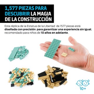 Foto 3 | Foto 3 | Bloques De Construcción Compatibles Con Lego Estatua De La Libertad, Redlemon
